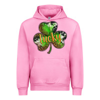 Fuchsia Pink st. patricks day lucky shamrock Urban Hoodie - BarkalooDesign