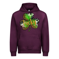 Mauve Wine st. patricks day lucky shamrock Urban Hoodie - BarkalooDesign