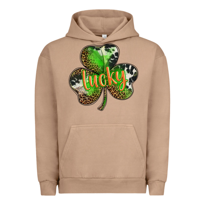 St. Patricks Day Lucky Shamrock Urban Hoodie by BarkalooDesign | Teevron