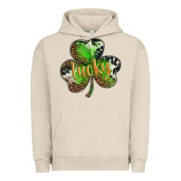 Pigment French Oak st. patricks day lucky shamrock Urban Hoodie - BarkalooDesign