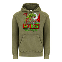 Vintage Olive grinch hand nurse manager Vintage Hoodie - NancyCooperArtShop