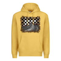 Antique Gold leopard racing  background Premium Hoodie - RanaPortraitStore