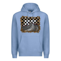 Colony Blue leopard racing  background Premium Hoodie - RanaPortraitStore