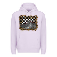 Lilac leopard racing  background Premium Hoodie - RanaPortraitStore