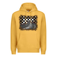 Mustard leopard racing  background Premium Hoodie - RanaPortraitStore