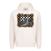 Pale Pink leopard racing  background Premium Hoodie - RanaPortraitStore