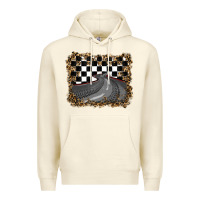 Sandshell leopard racing  background Premium Hoodie - RanaPortraitStore