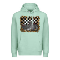 Seafoam leopard racing  background Premium Hoodie - RanaPortraitStore