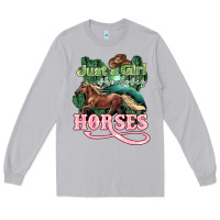 Moon Dust Just a girl who loves Horses Long Sleeve Tee - HowdyJamesFarm