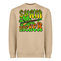 Mushroom St. Patrick’s Day sham rocker with guitar Heavyweight Sweatshirt - OliviaCreatesArt