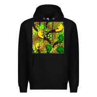 Black St. Patrick's pipe pattern digital paper Premium Hoodie - BundleAndBundleShop