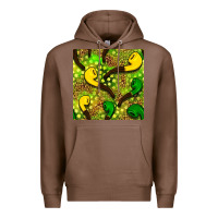 Chestnut St. Patrick's pipe pattern digital paper Premium Hoodie - BundleAndBundleShop