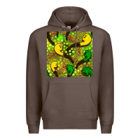 Coffee St. Patrick's pipe pattern digital paper Premium Hoodie - BundleAndBundleShop