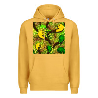 Mustard St. Patrick's pipe pattern digital paper Premium Hoodie - BundleAndBundleShop