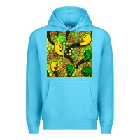 Ocean Blue St. Patrick's pipe pattern digital paper Premium Hoodie - BundleAndBundleShop