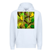 White St. Patrick's pipe pattern digital paper Premium Hoodie - BundleAndBundleShop