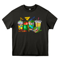 Asphalt teacher coffee cups Heavy Core Tee - NancyCooperArtShop