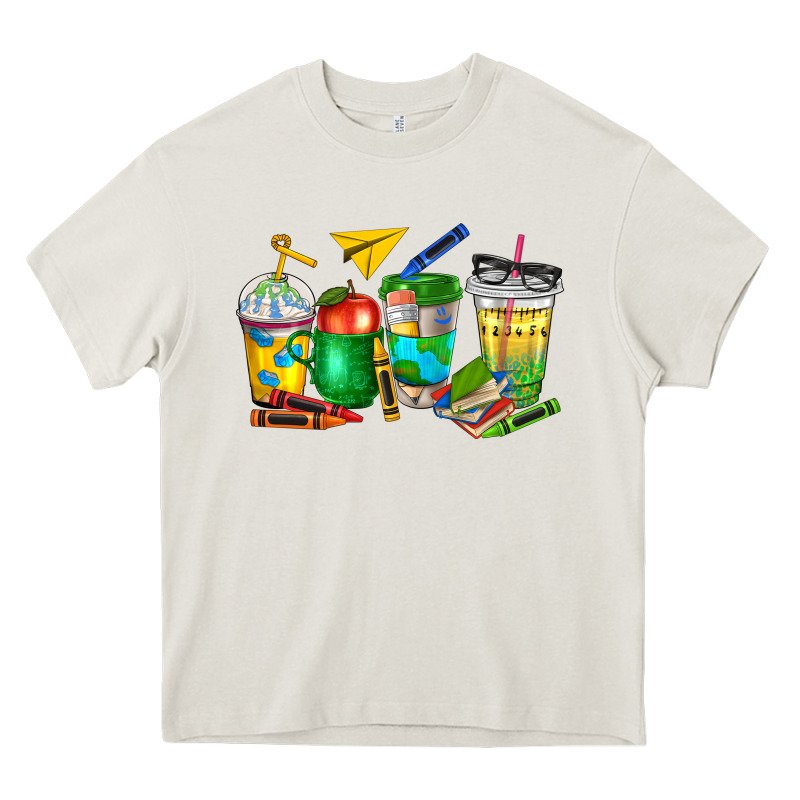 Teacher Coffee Cups Heavy Core Tee by NancyCooperArtShop | Teevron