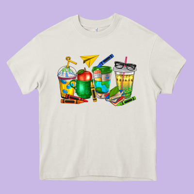Teacher Coffee Cups Heavy Core Tee Designed By Nancycooperartshop