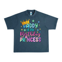 Midnight Navy daddy of the birthday princess Urban Heavy Tee - NancyCooperArtShop