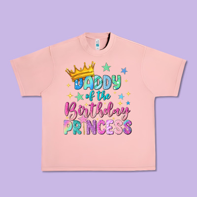 Daddy Of The Birthday Princess Urban Heavy Tee Designed By Nancycooperartshop