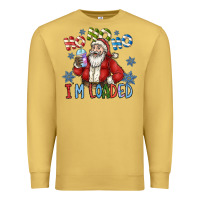 Antique Gold ho ho ho im loaded Premium Sweatshirt - CowhideDigitalArt