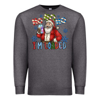 Charcoal Heather ho ho ho im loaded Premium Sweatshirt - CowhideDigitalArt