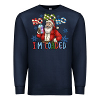 Navy ho ho ho im loaded Premium Sweatshirt - CowhideDigitalArt