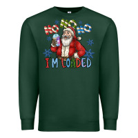 Sports Green ho ho ho im loaded Premium Sweatshirt - CowhideDigitalArt