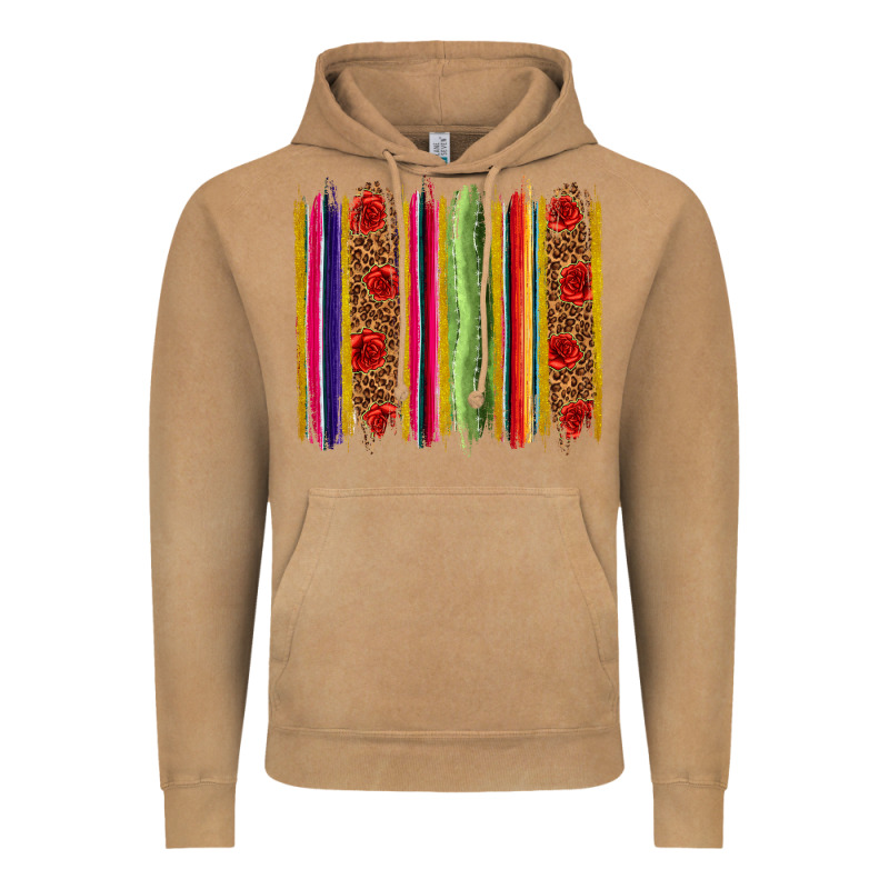 Mexico Serape Brushstroke Vintage Hoodie by texasbilliewilder | Teevron
