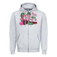 Heather Grey elf Zipper Hoodie - FaDigitalArtStudio