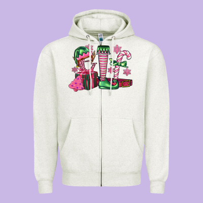 Elf Zipper Hoodie Designed By Fadigitalartstudio
