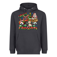Smoke Merry Christmas  tractor Heavyweight Hoodie - CowhideDigitalArt