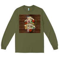 Army Green kinda emotional with skeleton Long Sleeve Tee - TumblerDesignByShophia