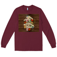 Burgundy kinda emotional with skeleton Long Sleeve Tee - TumblerDesignByShophia