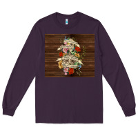 Plum kinda emotional with skeleton Long Sleeve Tee - TumblerDesignByShophia