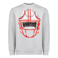 Heather Grey football helmet fa element Heavyweight Sweatshirt - FaDigitalArtStudio