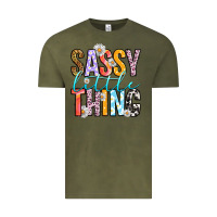 Vintage Olive sassy little thing Vintage Tee - RanaPortraitStore