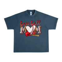 Midnight Navy Baseball Mom Urban Heavy Tee - NancyCooperArtShop
