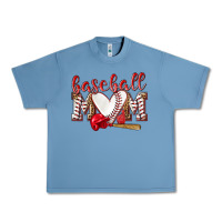 Pebble Blue Baseball Mom Urban Heavy Tee - NancyCooperArtShop