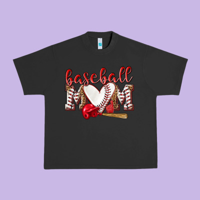 Baseball Mom Urban Heavy Tee Designed By Nancycooperartshop