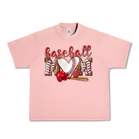 Salmon Baseball Mom Urban Heavy Tee - NancyCooperArtShop