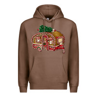 Chestnut caravan gingerbread Premium Hoodie - FaDigitalArtStudio