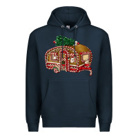 Navy caravan gingerbread Premium Hoodie - FaDigitalArtStudio