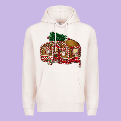 Caravan Gingerbread Premium Hoodie Designed By Fadigitalartstudio