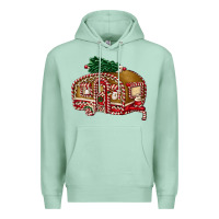 Seafoam caravan gingerbread Premium Hoodie - FaDigitalArtStudio
