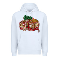 White caravan gingerbread Premium Hoodie - FaDigitalArtStudio