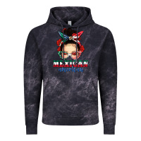Cloud Black Mexican American Messy Bun Vintage Hoodie - texasbilliewilder