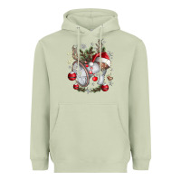 Matcha Merry Christmas Heavyweight Hoodie - CowhideDigitalArt