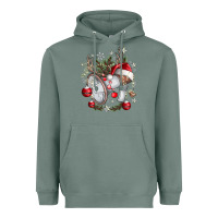 Sage Merry Christmas Heavyweight Hoodie - CowhideDigitalArt